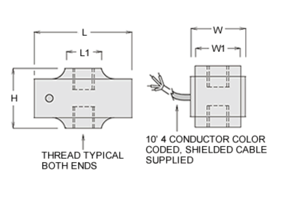 ctd miniature load cell diagram