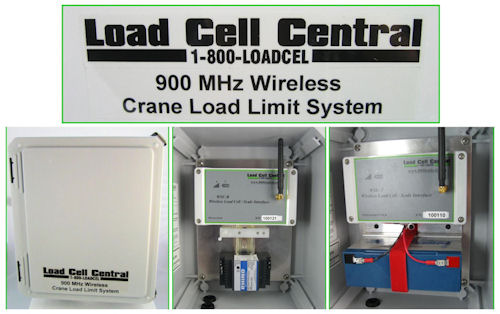 Wireless clamp-on load cell load limiter